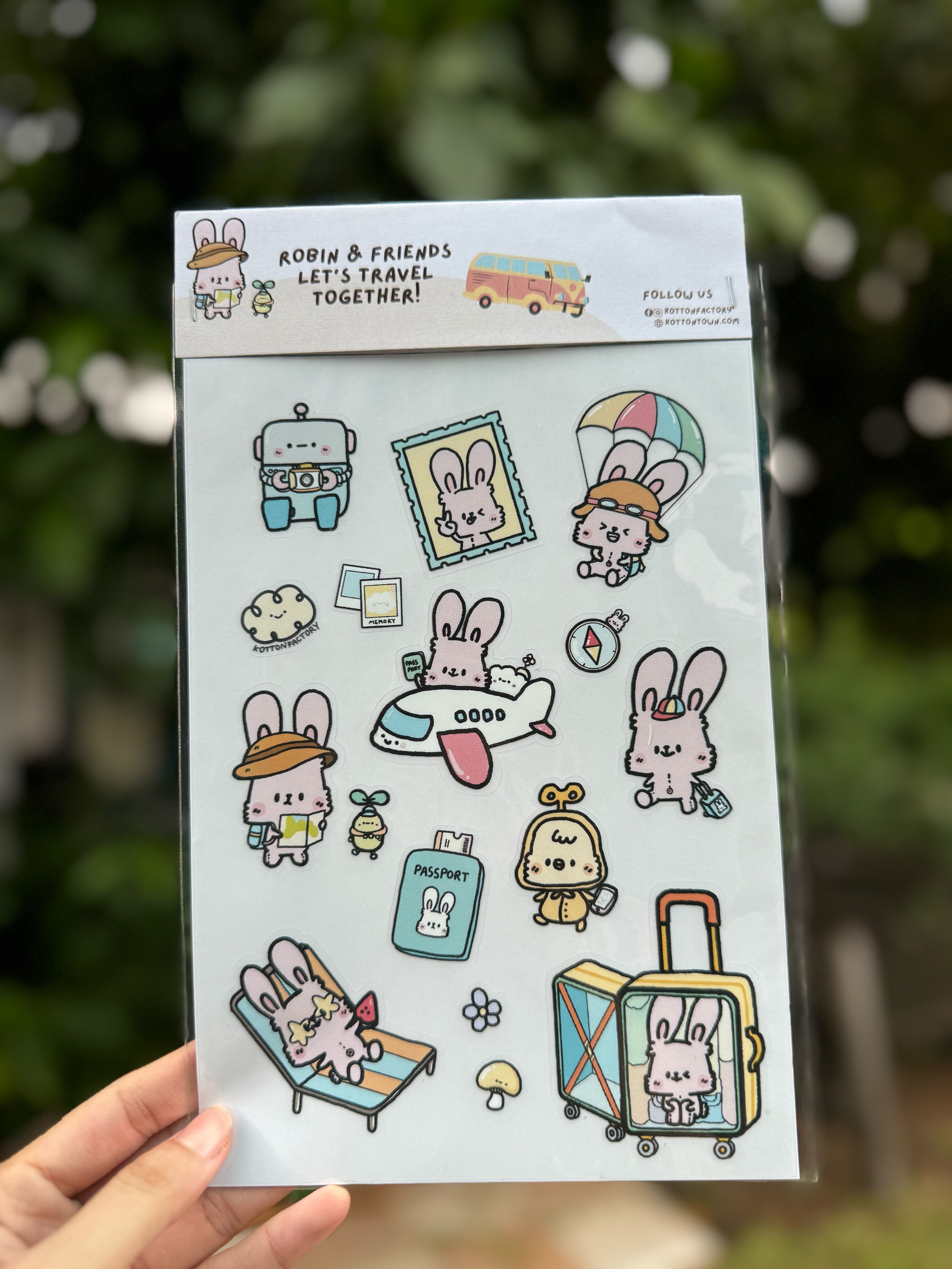Sticker Robin & Friends travel (A5)