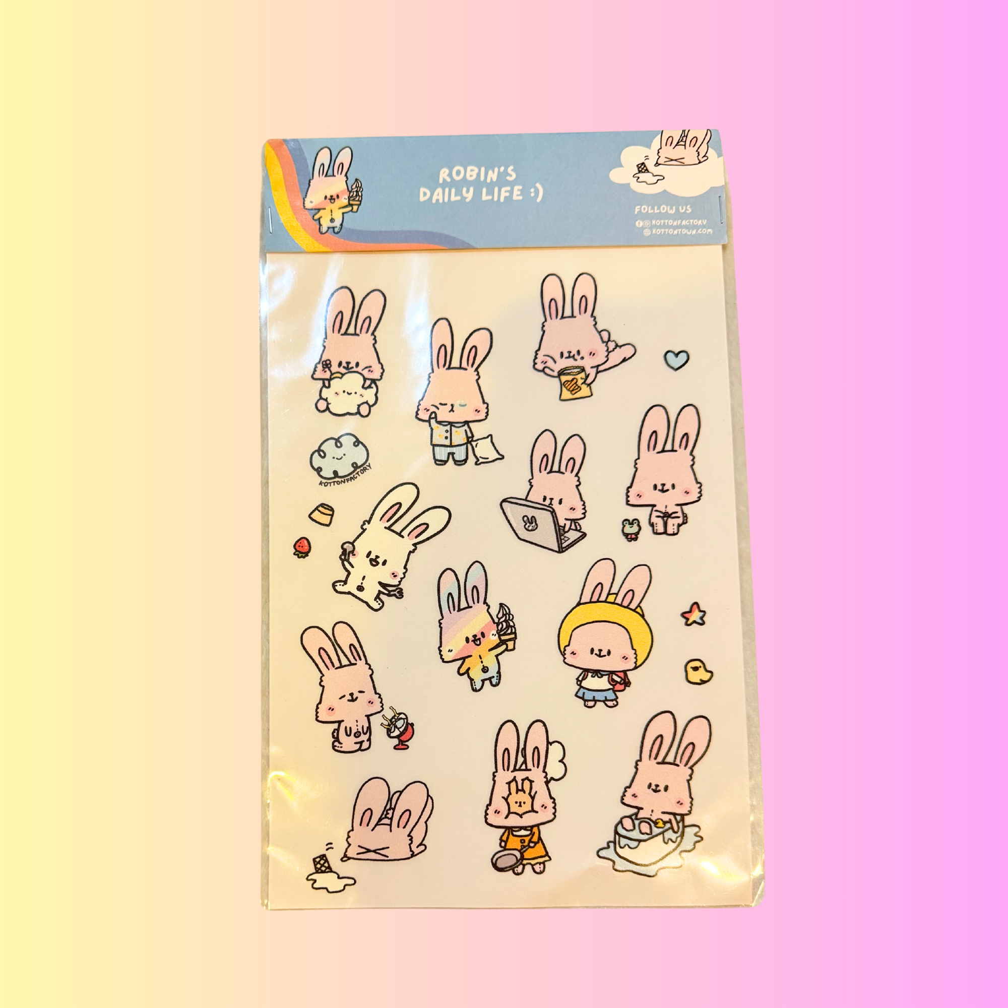 Sticker Robin Daily life (A5)